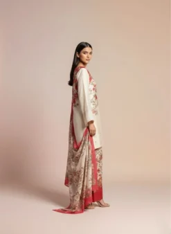 Alternative view of Silk Skin Floral Embroidered Dress