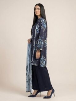 Alternative view of Midnight Navy Premium Linen Printed Dress