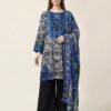 midnight black and ivory- premium-linen