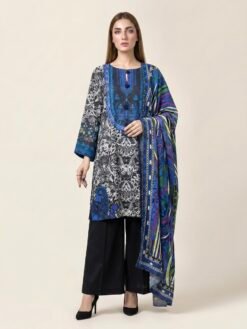 midnight black and ivory- premium-linen