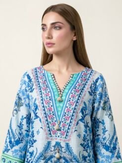 Teal-Blue-printed-premium-linen