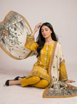 Mustard Yellow-printed-3pc-set