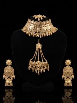 – Premium Choker, Passa & Jhumka Jewelry Set