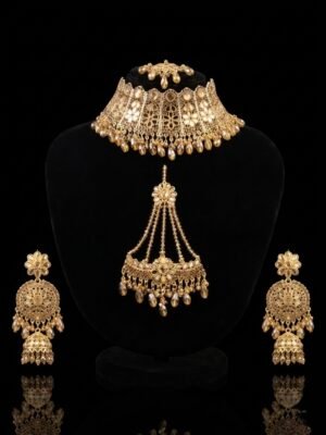 – Premium Choker, Passa & Jhumka Jewelry Set