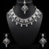 Noor Oxidized Mirror Choker Necklace Set