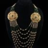 Royal Jadau Panchlada Haar with Emerald Accents