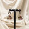 Elegant Multi-colored Stones Peacock Jhumka Earrings