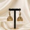 Classic Matte Gold Filigree Jhumkas