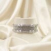 Premium Silver Tone Cubic Zirconia Bridal Churiyan Set