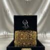 Royal Antique Mint-Toned Leaf Motif