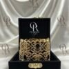 Royal Black Stoned and Gold Designer