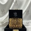 Royal Antique Gold-Toned Leaf Motif Openable Bangles Set – Premium Jewelry