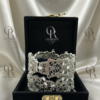 Ethnic Silver-Toned Floral Cutout Bangles Set